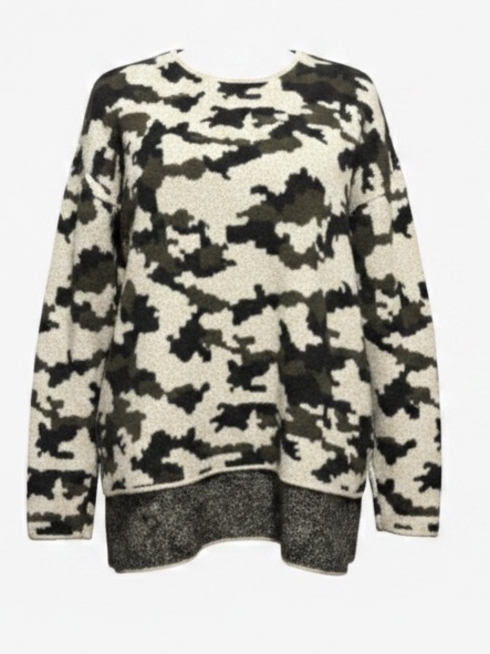 Philosophy, camo soft, plush sweater